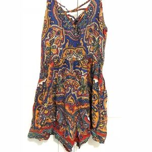 Patterned romper